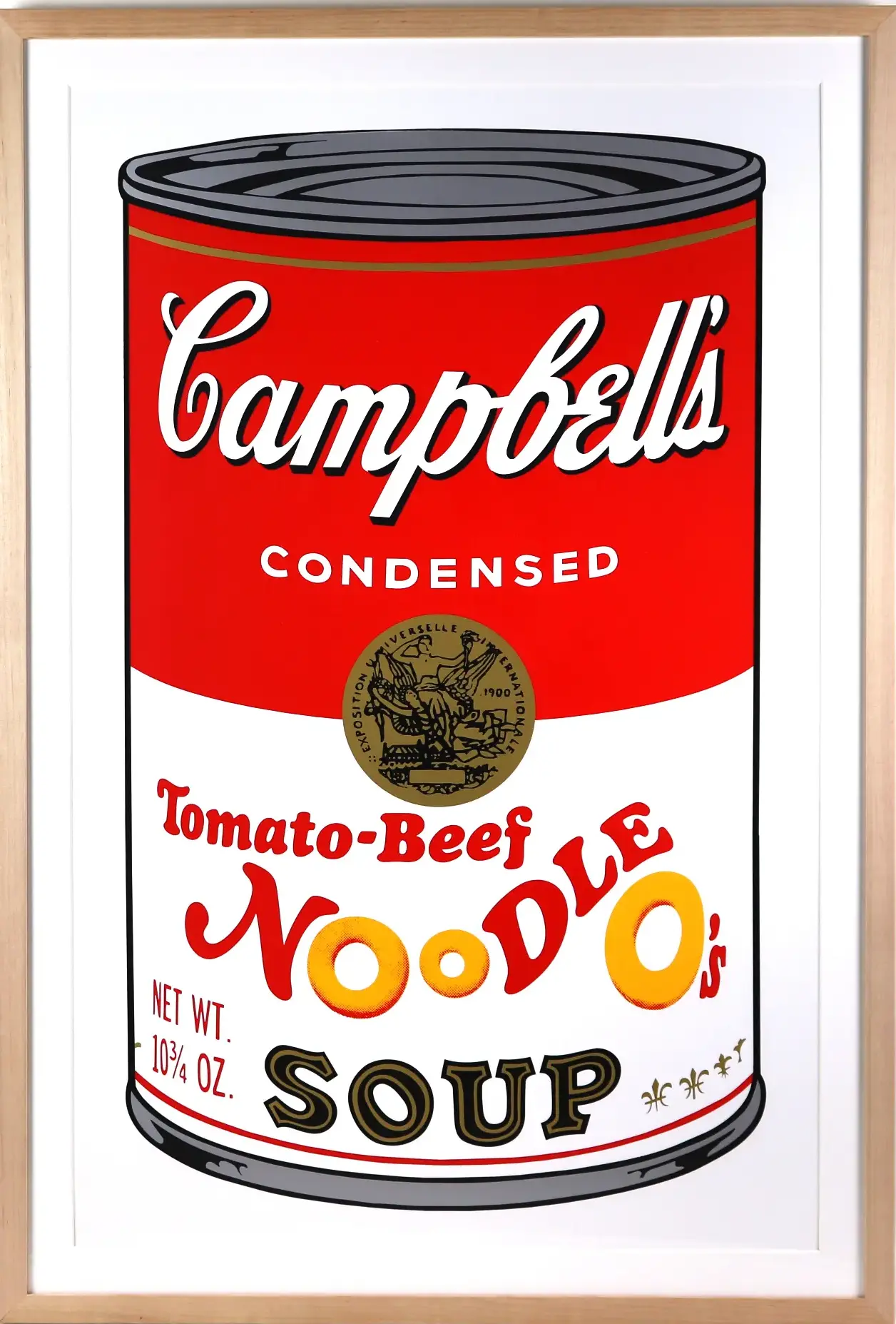 CAMPBELL'S SOUP Can 2（Tomato-Beef NOODLE O's)　サンデーモーニング版