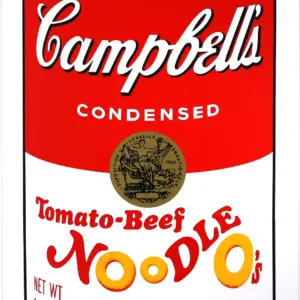 CAMPBELL'S SOUP Can 2（Tomato-Beef NOODLE O's)　サンデーモーニング版