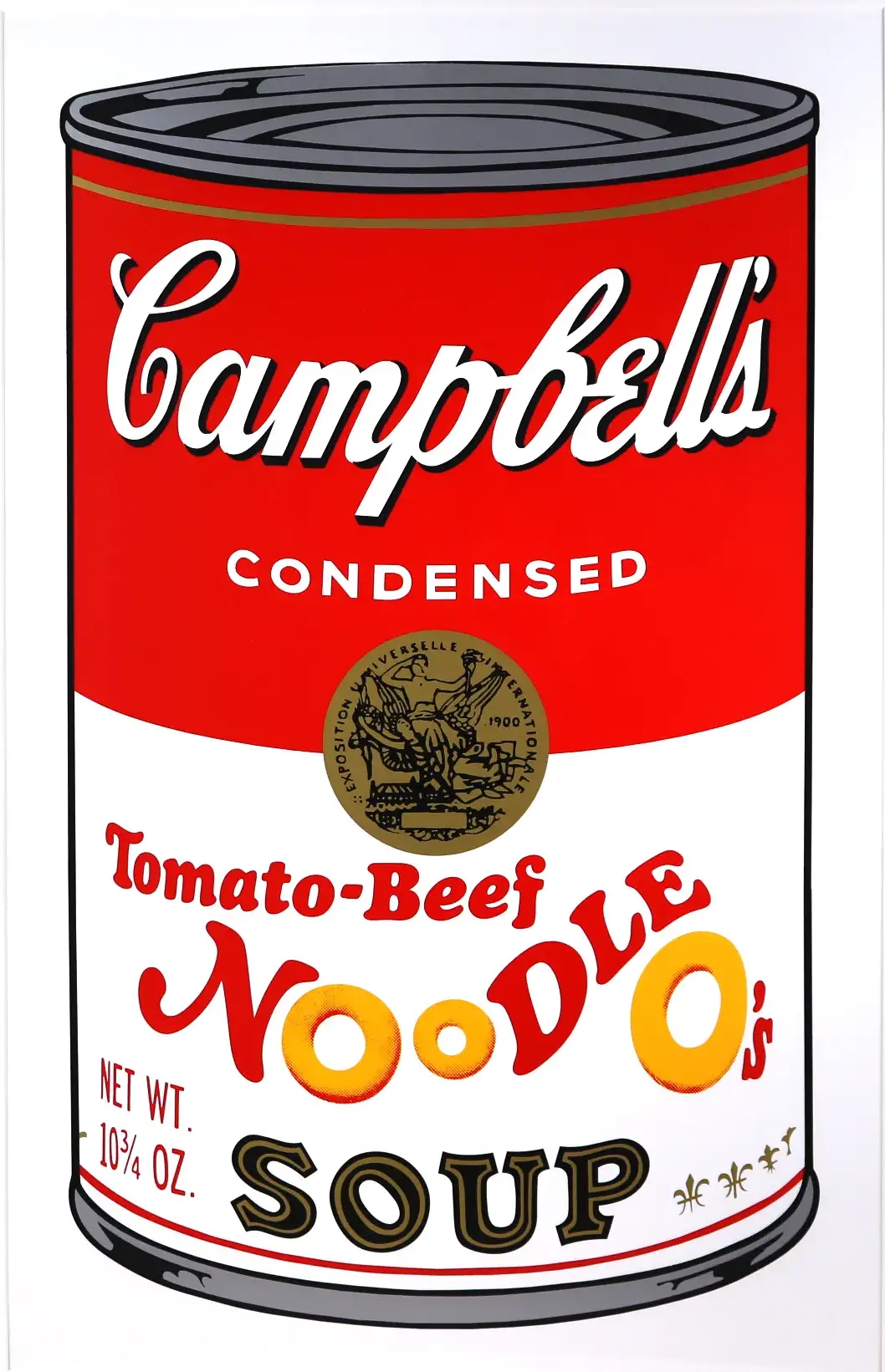 CAMPBELL'S SOUP Can 2（Tomato-Beef NOODLE O's)　サンデーモーニング版