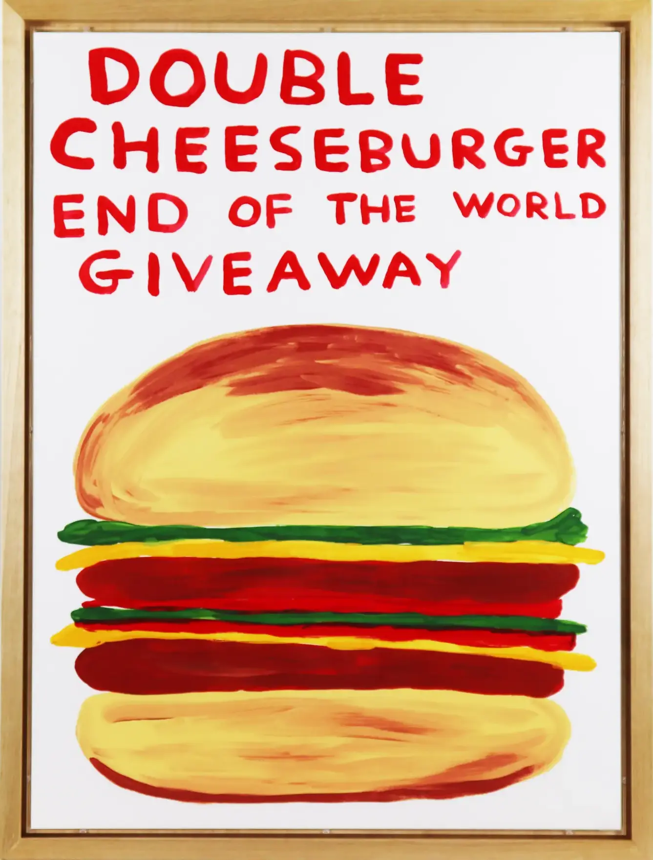 DOUBLE CHEESEBURGER END OF THE WORLD GIVEAWAY