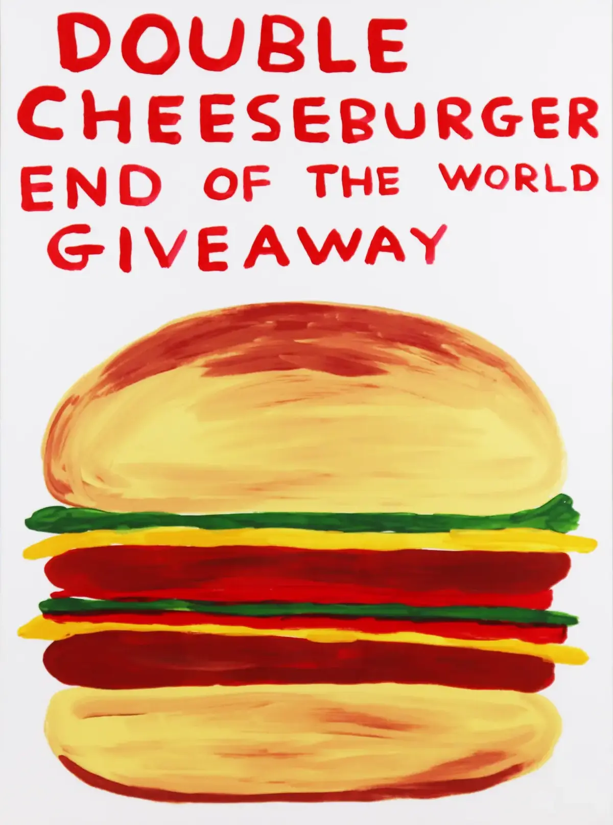 DOUBLE CHEESEBURGER END OF THE WORLD GIVEAWAY