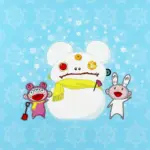 雪月花　雪ダルマとカイカイキキ