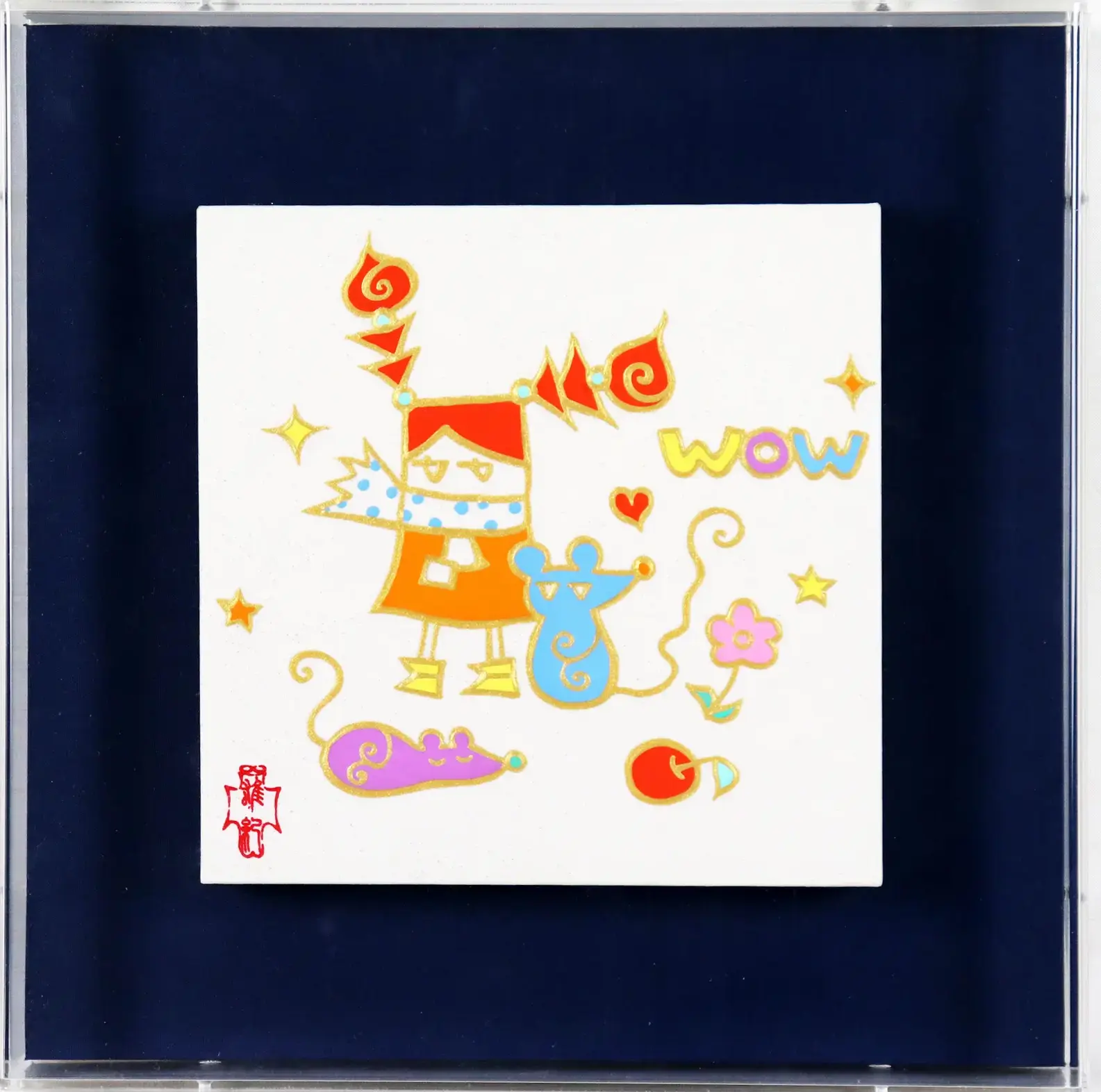 ねずみと群像図