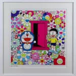 お花畑の中の「どこでもドア」