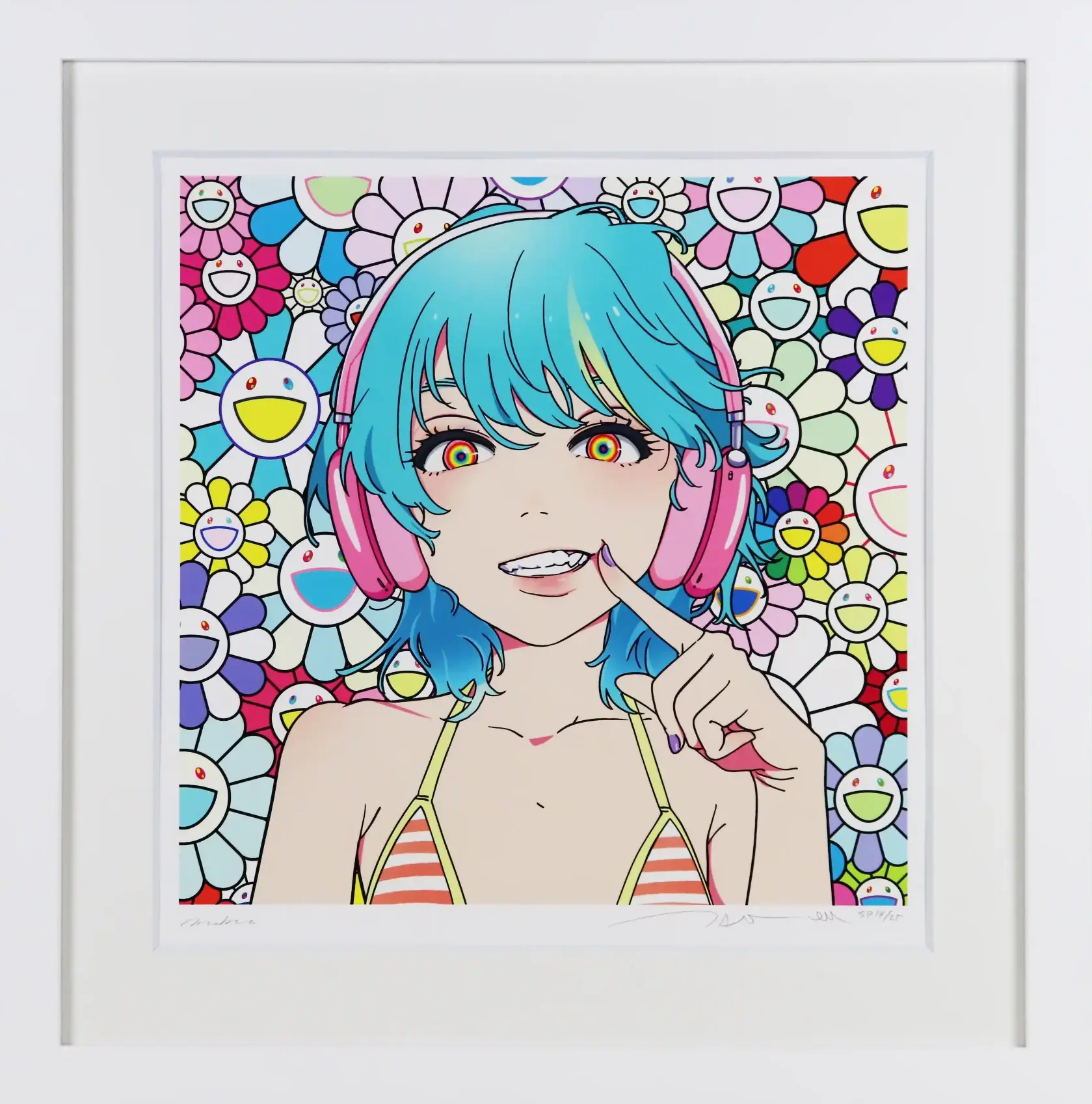 smaile_02 ブルーヘ アー、ピンクヘッド ホンw M.F