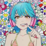 smaile_02 ブルーヘ アー、ピンクヘッド ホンw M.F