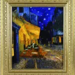 夜のカフェテラス