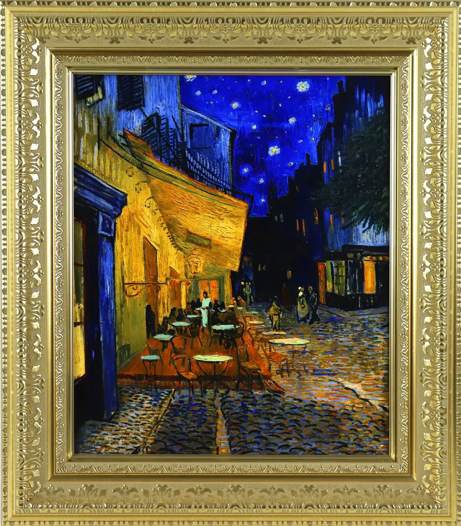 夜のカフェテラス