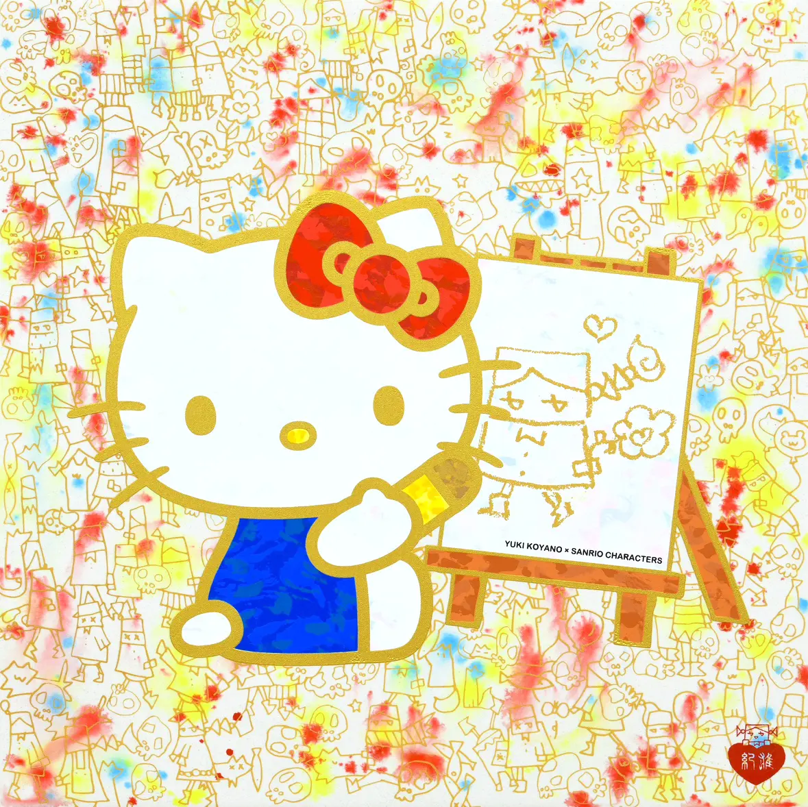 ハローキティとクレヨン