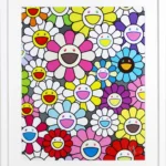 小さなお花の絵：ピンクや紫やいろんな色