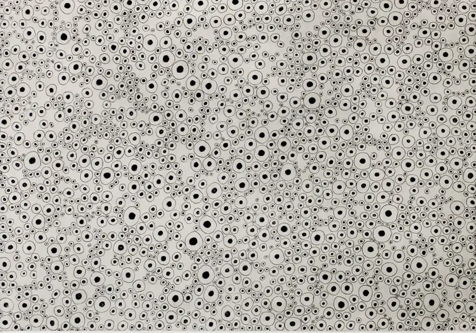 水玉の集積